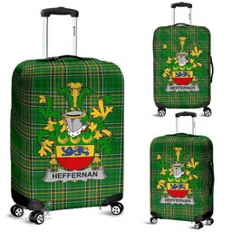 Irish Heffernan or O'Heffernan Coat of Arms Family Crest Ireland Luggage Cover Irish National Tartan Irish County Luggage Cover