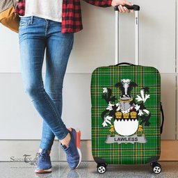 Irish Lawless Coat of Arms Family Crest Ireland Luggage Cover Irish National Tartan Irish County Luggage Cover