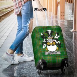 Irish Lawless Coat of Arms Family Crest Ireland Luggage Cover Irish National Tartan Irish County Luggage Cover