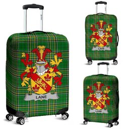 Irish Lane Coat of Arms Family Crest Ireland Luggage Cover Irish National Tartan Irish County Luggage Cover