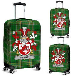 Irish Ferne Coat of Arms Family Crest Ireland Luggage Cover Irish National Tartan Irish County Luggage Cover