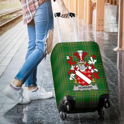 Irish Howard Coat of Arms Family Crest Ireland Luggage Cover Irish National Tartan Irish County Luggage Cover