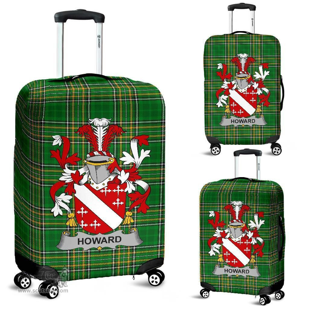 Irish Howard Coat of Arms Family Crest Ireland Luggage Cover Irish National Tartan Irish County Luggage Cover