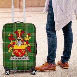 Irish Fitz-Henry Coat of Arms Family Crest Ireland Luggage Cover Irish National Tartan Irish County Luggage Cover
