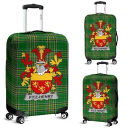 Irish Fitz-Henry Coat of Arms Family Crest Ireland Luggage Cover Irish National Tartan Irish County Luggage Cover