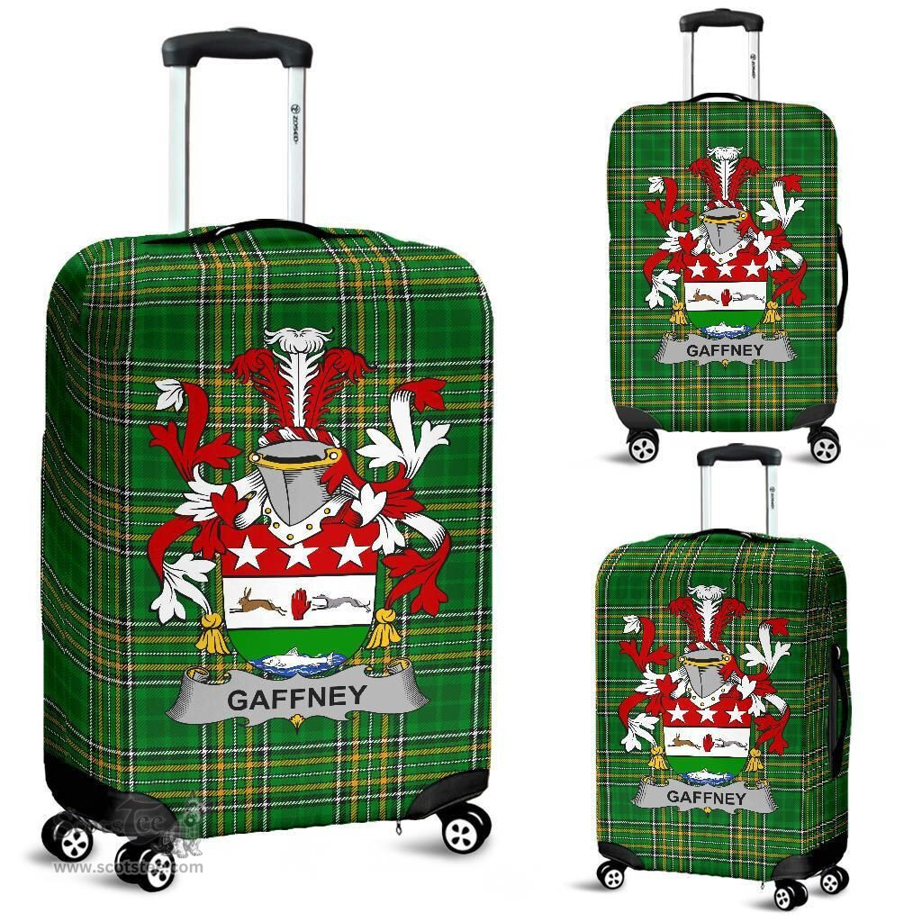 Irish Gaffney Coat of Arms Family Crest Ireland Luggage Cover Irish National Tartan Irish County Luggage Cover