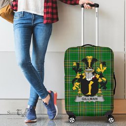 Irish Gillman Coat of Arms Family Crest Ireland Luggage Cover Irish National Tartan Irish County Luggage Cover