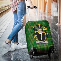 Irish Gillman Coat of Arms Family Crest Ireland Luggage Cover Irish National Tartan Irish County Luggage Cover