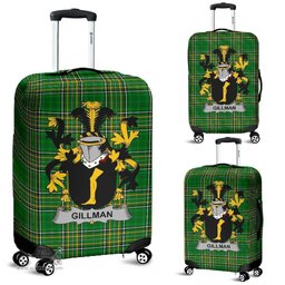 Irish Gillman Coat of Arms Family Crest Ireland Luggage Cover Irish National Tartan Irish County Luggage Cover