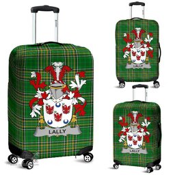 Irish Lally or O'Mullally Coat of Arms Family Crest Ireland Luggage Cover Irish National Tartan Irish County Luggage Cover