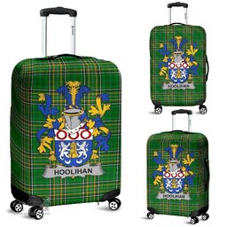 Irish Hoolihan or O'Holohan Coat of Arms Family Crest Ireland Luggage Cover Irish National Tartan Irish County Luggage Cover