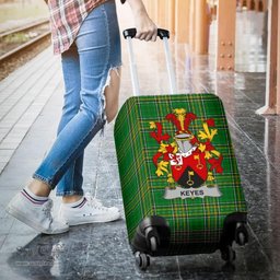 Irish Keyes Coat of Arms Family Crest Ireland Luggage Cover Irish National Tartan Irish County Luggage Cover