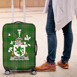 Irish Holmes Coat of Arms Family Crest Ireland Luggage Cover Irish National Tartan Irish County Luggage Cover