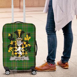 Irish Jolley or Jolly Coat of Arms Family Crest Ireland Luggage Cover Irish National Tartan Irish County Luggage Cover