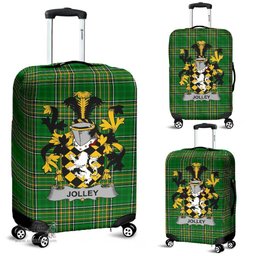 Irish Jolley or Jolly Coat of Arms Family Crest Ireland Luggage Cover Irish National Tartan Irish County Luggage Cover