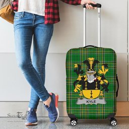 Irish Kyle Coat of Arms Family Crest Ireland Luggage Cover Irish National Tartan Irish County Luggage Cover