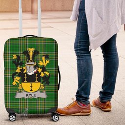Irish Kyle Coat of Arms Family Crest Ireland Luggage Cover Irish National Tartan Irish County Luggage Cover