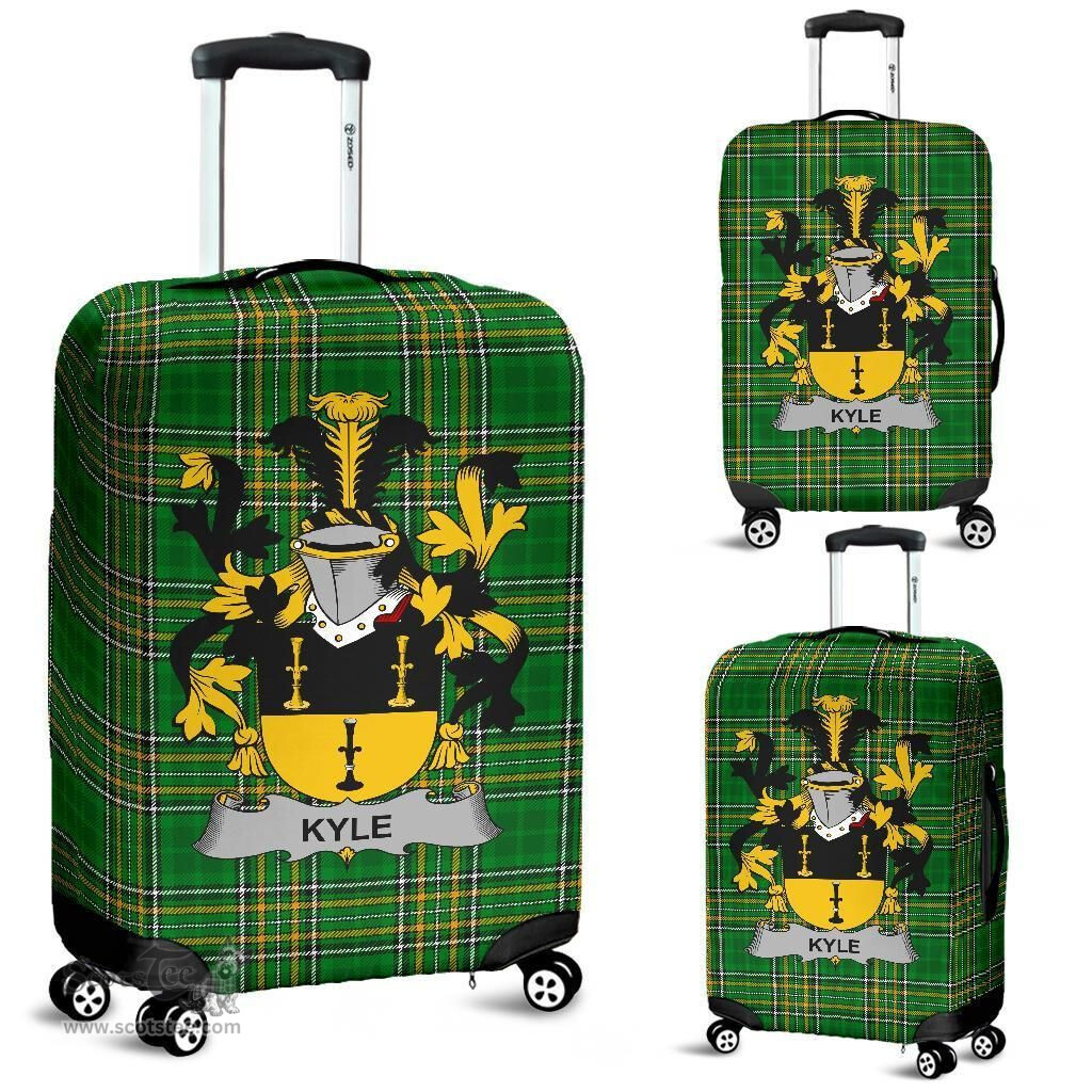 Irish Kyle Coat of Arms Family Crest Ireland Luggage Cover Irish National Tartan Irish County Luggage Cover
