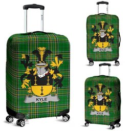 Irish Kyle Coat of Arms Family Crest Ireland Luggage Cover Irish National Tartan Irish County Luggage Cover