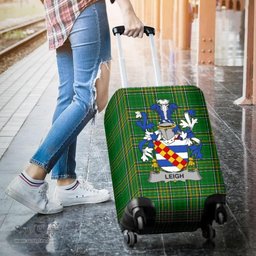 Irish Leigh or McLaeghis Coat of Arms Family Crest Ireland Luggage Cover Irish National Tartan Irish County Luggage Cover