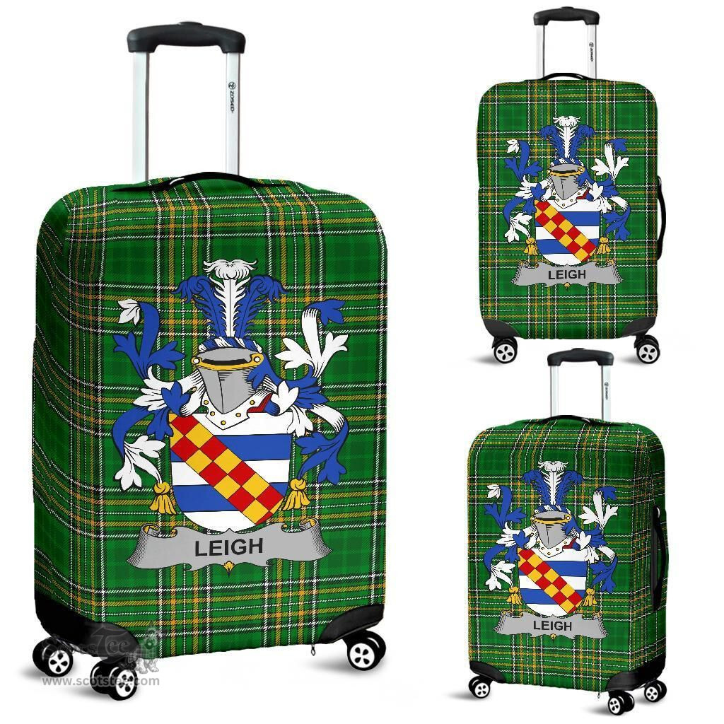 Irish Leigh or McLaeghis Coat of Arms Family Crest Ireland Luggage Cover Irish National Tartan Irish County Luggage Cover