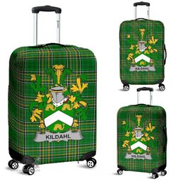 Irish Kildahl Coat of Arms Family Crest Ireland Luggage Cover Irish National Tartan Irish County Luggage Cover