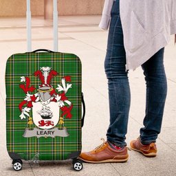 Irish Leary or O'Leary Coat of Arms Family Crest Ireland Luggage Cover Irish National Tartan Irish County Luggage Cover