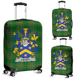 Irish Lecky or Lackey Coat of Arms Family Crest Ireland Luggage Cover Irish National Tartan Irish County Luggage Cover