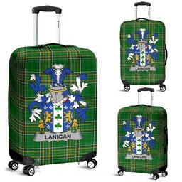 Irish Lanigan or O'Lenigan Coat of Arms Family Crest Ireland Luggage Cover Irish National Tartan Irish County Luggage Cover