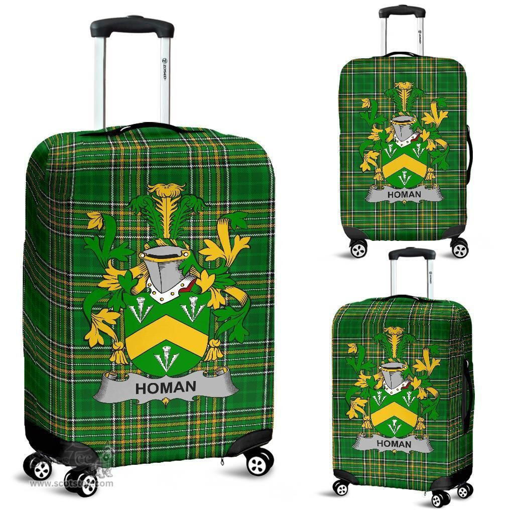 Irish Homan or Howman Coat of Arms Family Crest Ireland Luggage Cover Irish National Tartan Irish County Luggage Cover