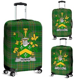 Irish Homan or Howman Coat of Arms Family Crest Ireland Luggage Cover Irish National Tartan Irish County Luggage Cover