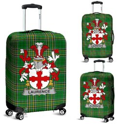 Irish Laurence Coat of Arms Family Crest Ireland Luggage Cover Irish National Tartan Irish County Luggage Cover