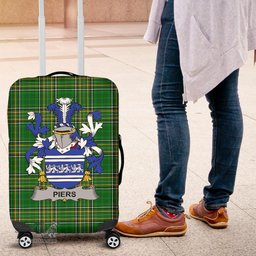 Irish Piers Coat of Arms Family Crest Ireland Luggage Cover Irish National Tartan Irish County Luggage Cover