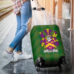 Irish Hyde Coat of Arms Family Crest Ireland Luggage Cover Irish National Tartan Irish County Luggage Cover