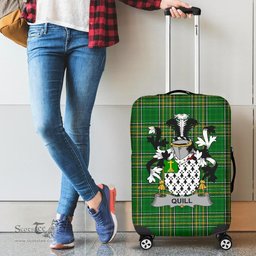 Irish Quill Coat of Arms Family Crest Ireland Luggage Cover Irish National Tartan Irish County Luggage Cover