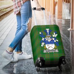 Irish Sheppard Coat of Arms Family Crest Ireland Luggage Cover Irish National Tartan Irish County Luggage Cover