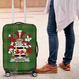 Irish Parker Coat of Arms Family Crest Ireland Luggage Cover Irish National Tartan Irish County Luggage Cover