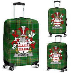 Irish Kinnane or O'Kinane Coat of Arms Family Crest Ireland Luggage Cover Irish National Tartan Irish County Luggage Cover