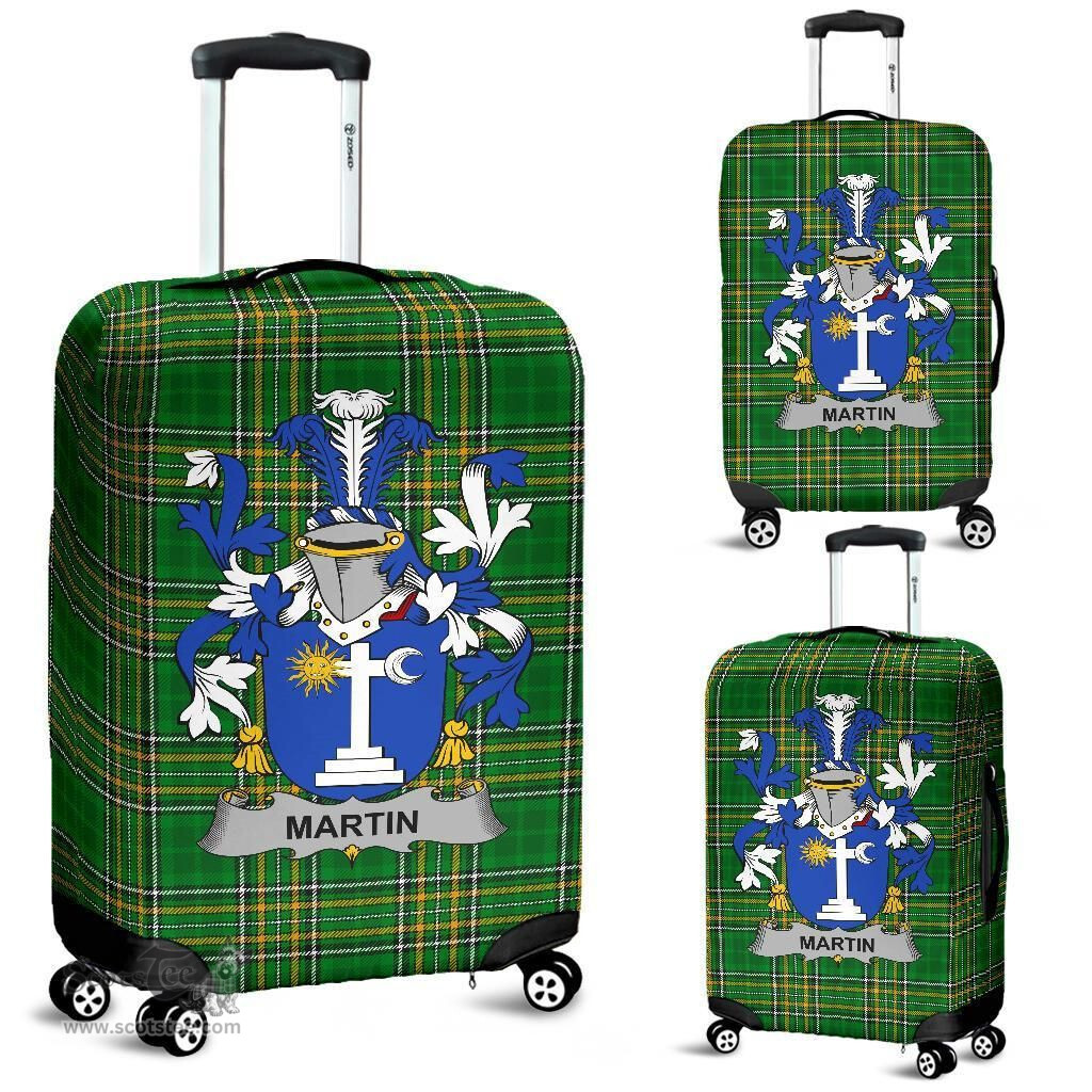 Irish Martin Coat of Arms Family Crest Ireland Luggage Cover Irish National Tartan Irish County Luggage Cover