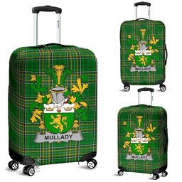 Irish Mullady or O'Mullady Coat of Arms Family Crest Ireland Luggage Cover Irish National Tartan Irish County Luggage Cover