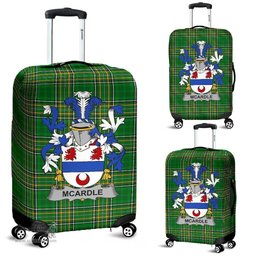 Irish McArdle Coat of Arms Family Crest Ireland Luggage Cover Irish National Tartan Irish County Luggage Cover