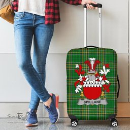 Irish Spillane or O'Spillane Coat of Arms Family Crest Ireland Luggage Cover Irish National Tartan Irish County Luggage Cover