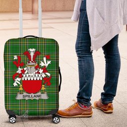 Irish Spillane or O'Spillane Coat of Arms Family Crest Ireland Luggage Cover Irish National Tartan Irish County Luggage Cover