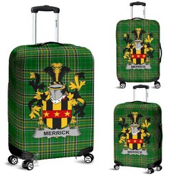 Irish Merrick or Meyrick Coat of Arms Family Crest Ireland Luggage Cover Irish National Tartan Irish County Luggage Cover
