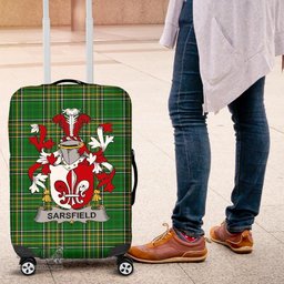 Irish Sarsfield Coat of Arms Family Crest Ireland Luggage Cover Irish National Tartan Irish County Luggage Cover