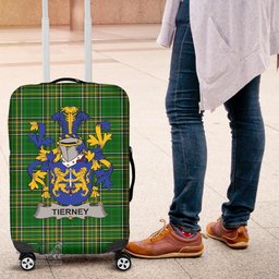 Irish Tierney or O'Tierney Coat of Arms Family Crest Ireland Luggage Cover Irish National Tartan Irish County Luggage Cover