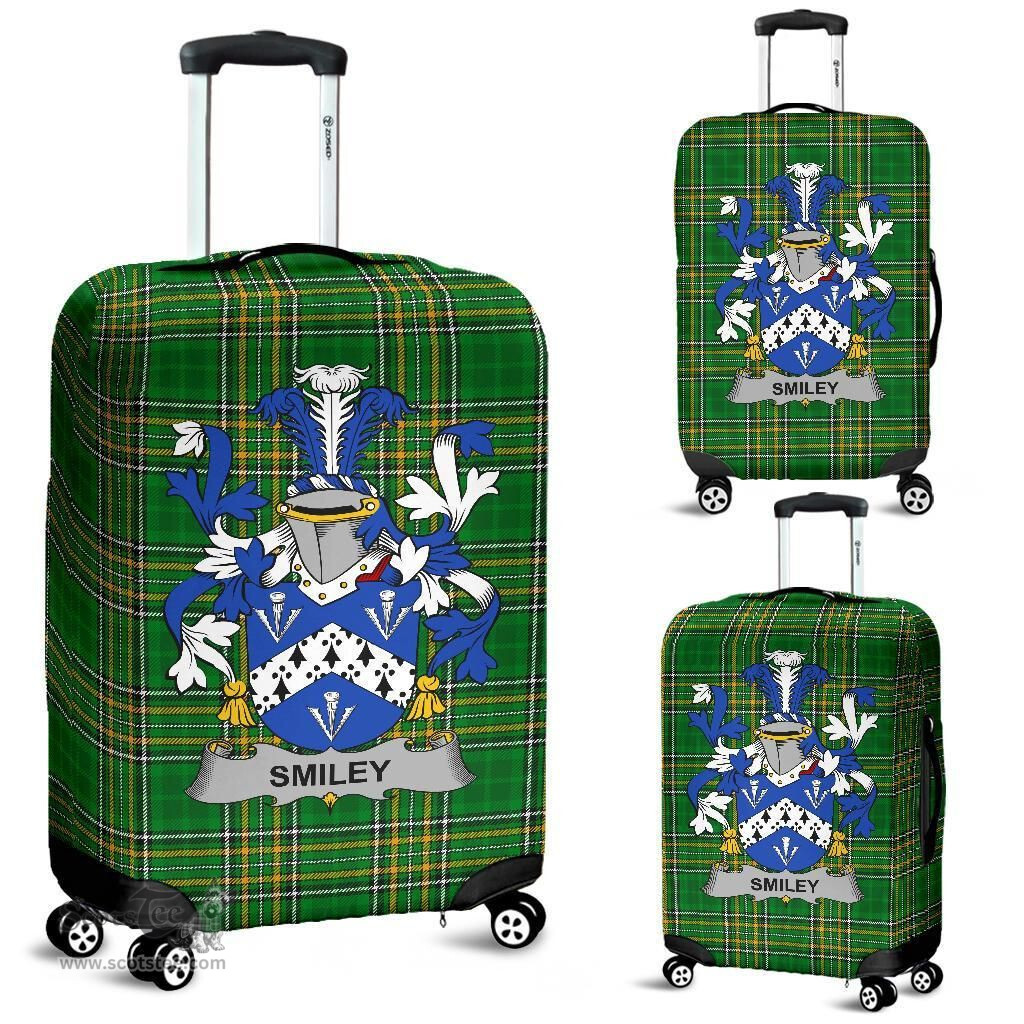 Irish Smiley or Smyly Coat of Arms Family Crest Ireland Luggage Cover Irish National Tartan Irish County Luggage Cover