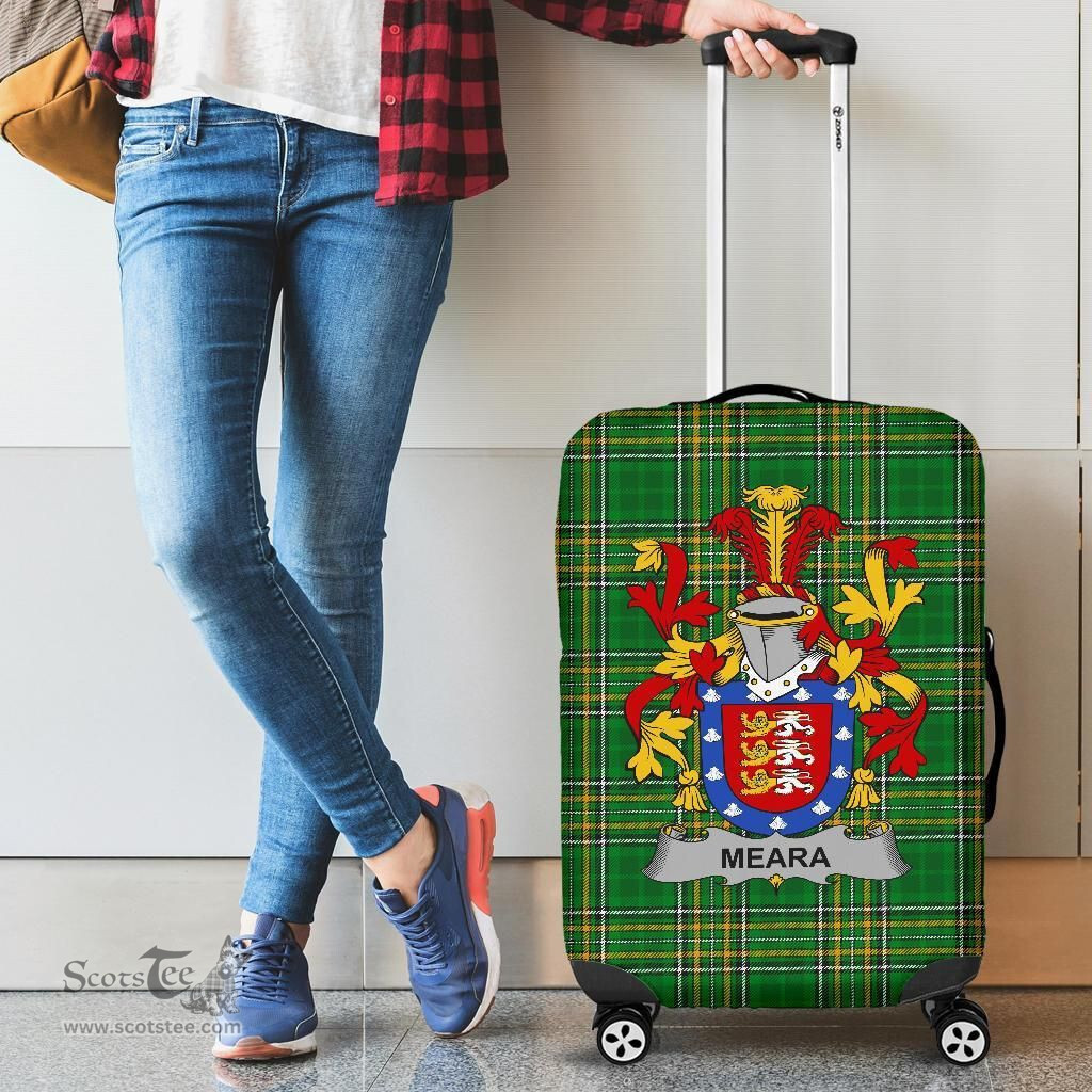 Irish Meara or O'Mara Coat of Arms Family Crest Ireland Luggage Cover Irish National Tartan Irish County Luggage Cover