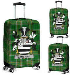 Irish Marshall Coat of Arms Family Crest Ireland Luggage Cover Irish National Tartan Irish County Luggage Cover