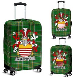 Irish Malaphant Coat of Arms Family Crest Ireland Luggage Cover Irish National Tartan Irish County Luggage Cover